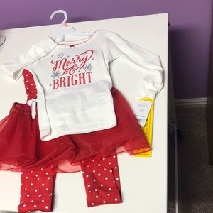 Carter’s Christmas Pajamas Girl Size 2T